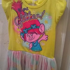 Toddler girl Trolls Poppy dress!